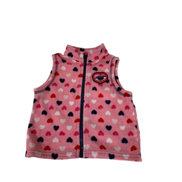 Vintage Faded Glory Girls Infant Baby Size 6 9 Months Full Zip Fleece Jacket ves - Picture 2 of 4